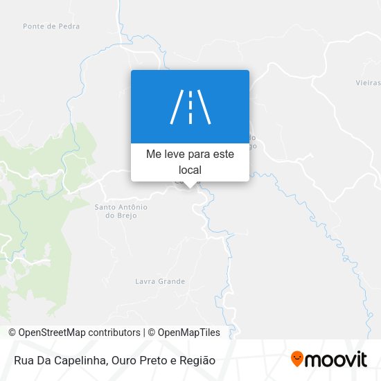 Rua Da Capelinha mapa