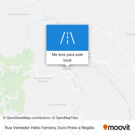 Rua Vereador Hélio Ferreira mapa