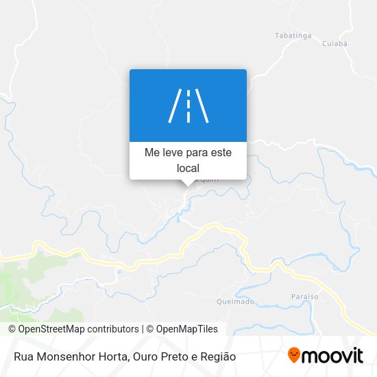Rua Monsenhor Horta mapa