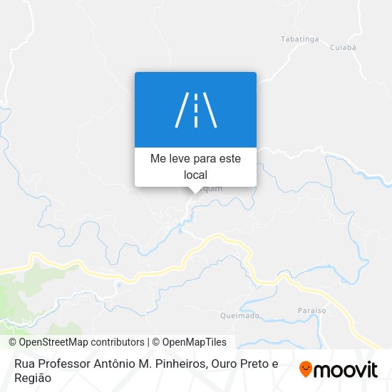Rua Professor Antônio M. Pinheiros mapa
