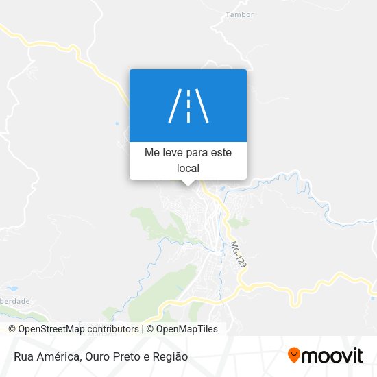 Rua América mapa