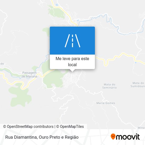 Rua Diamantina mapa