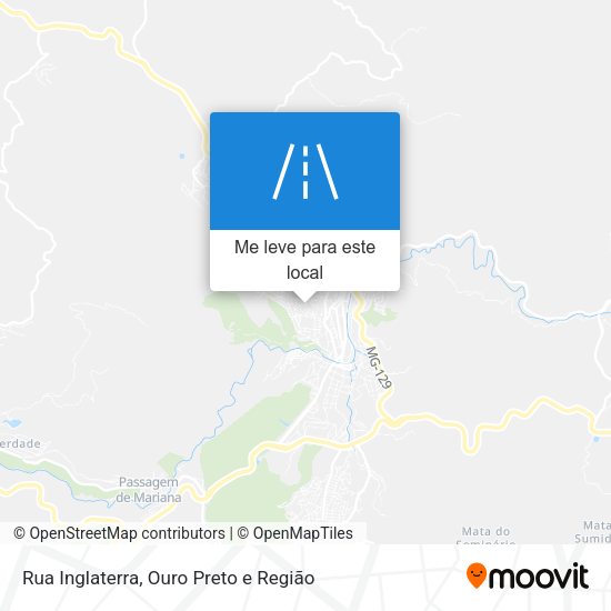 Rua Inglaterra mapa