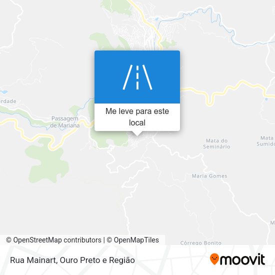 Rua Mainart mapa