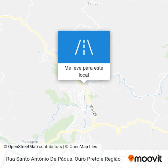 Rua Santo Antônio De Pádua mapa