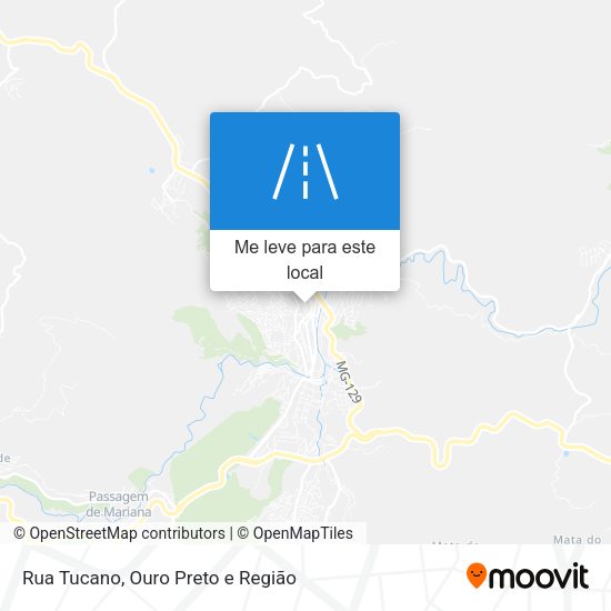Rua Tucano mapa