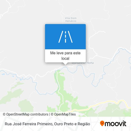 Rua José Ferreira Primeiro mapa