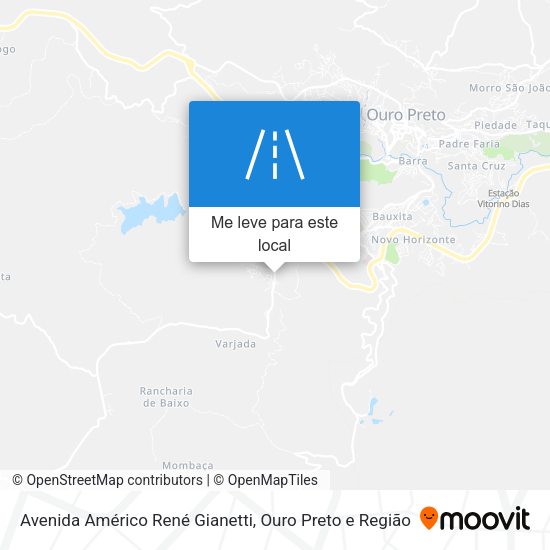 Avenida Américo René Gianetti mapa