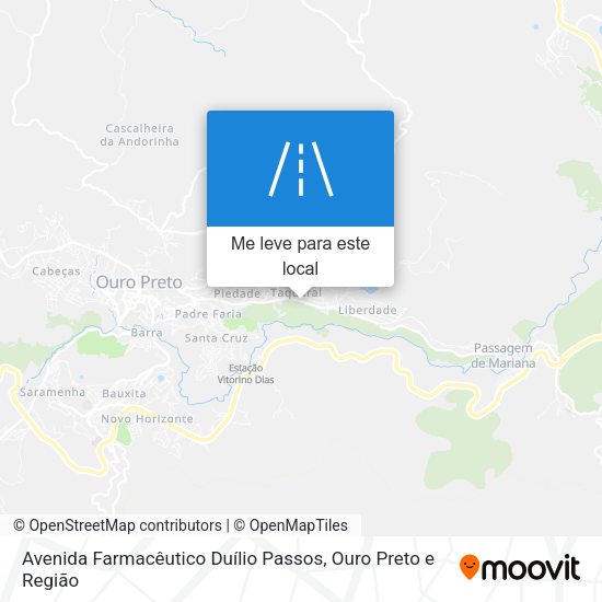 Avenida Farmacêutico Duílio Passos mapa