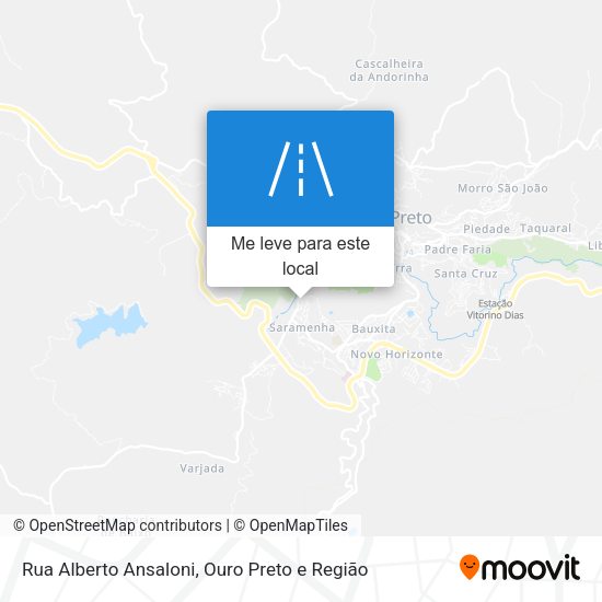Rua Alberto Ansaloni mapa