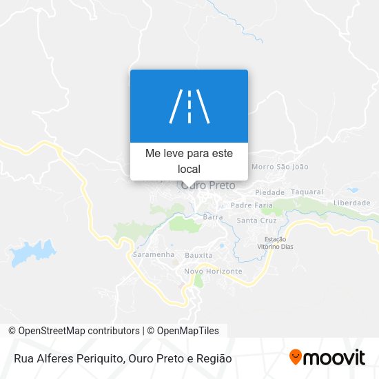Rua Alferes Periquito mapa
