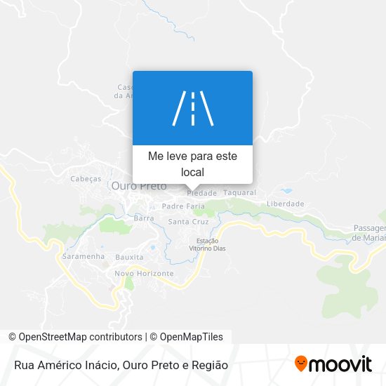Rua Américo Inácio mapa