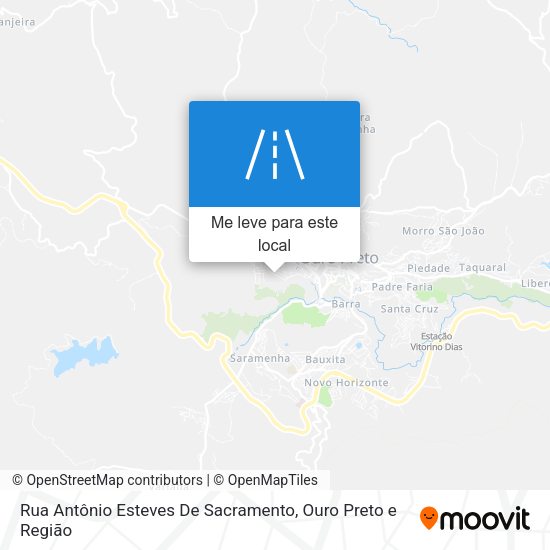 Rua Antônio Esteves De Sacramento mapa