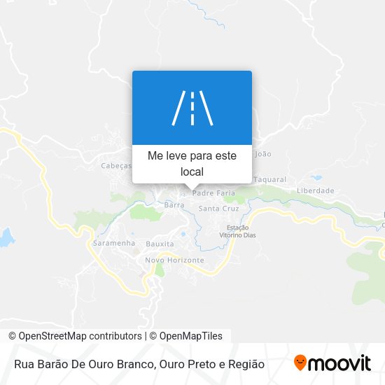 Rua Barão De Ouro Branco mapa