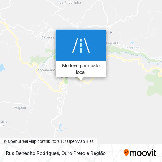 Rua Benedito Rodrigues mapa