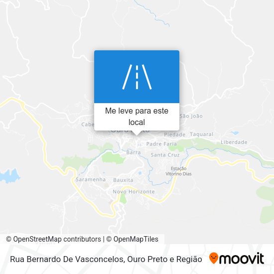 Rua Bernardo De Vasconcelos mapa