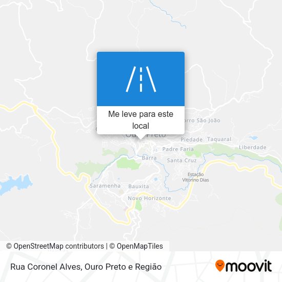Rua Coronel Alves mapa