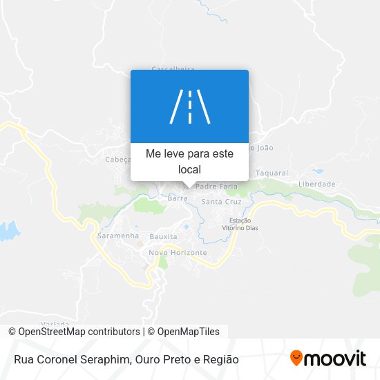 Rua Coronel Seraphim mapa