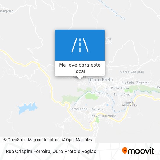 Rua Crispim Ferreira mapa