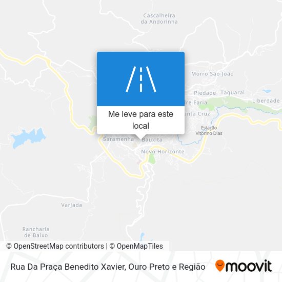 Rua Da Praça Benedito Xavier mapa