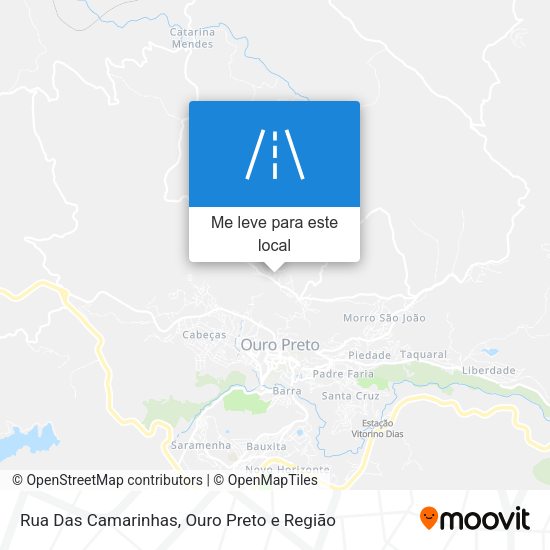 Rua Das Camarinhas mapa