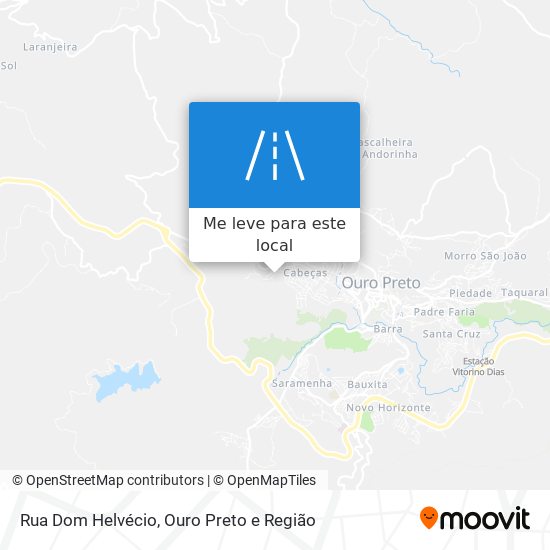 Rua Dom Helvécio mapa