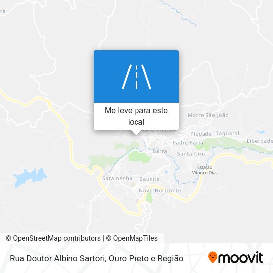 Rua Doutor Albino Sartori mapa