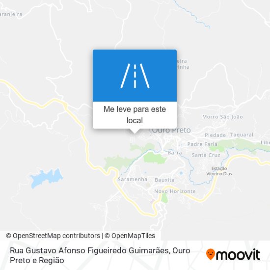 Rua Gustavo Afonso Figueiredo Guimarães mapa