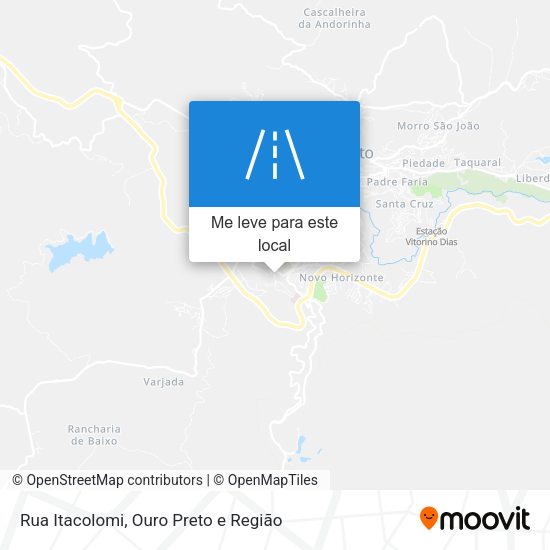 Rua Itacolomi mapa