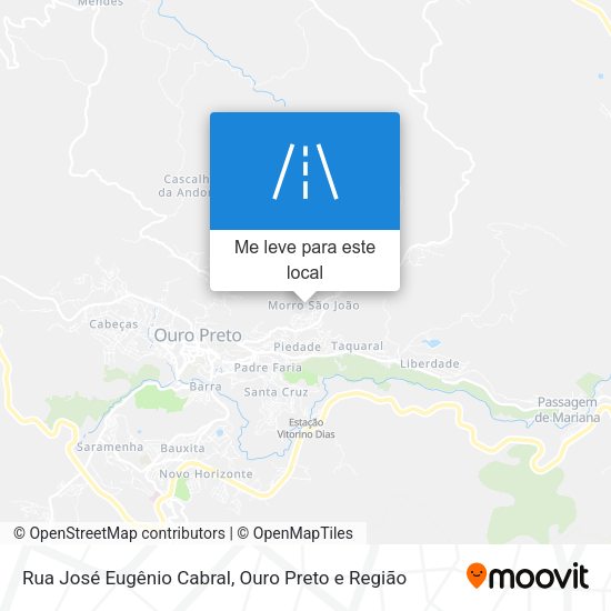 Rua José Eugênio Cabral mapa
