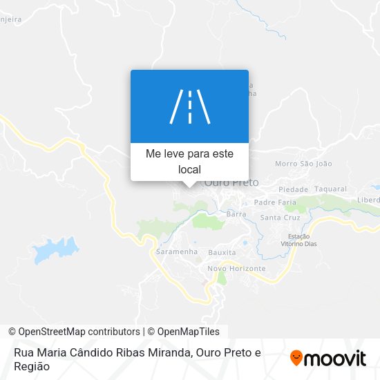 Rua Maria Cândido Ribas Miranda mapa