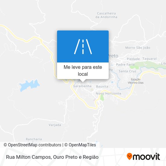 Rua Milton Campos mapa