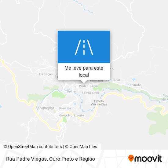 Rua Padre Viegas mapa