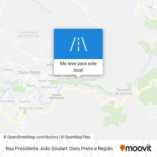 Rua Presidente João Goulart mapa