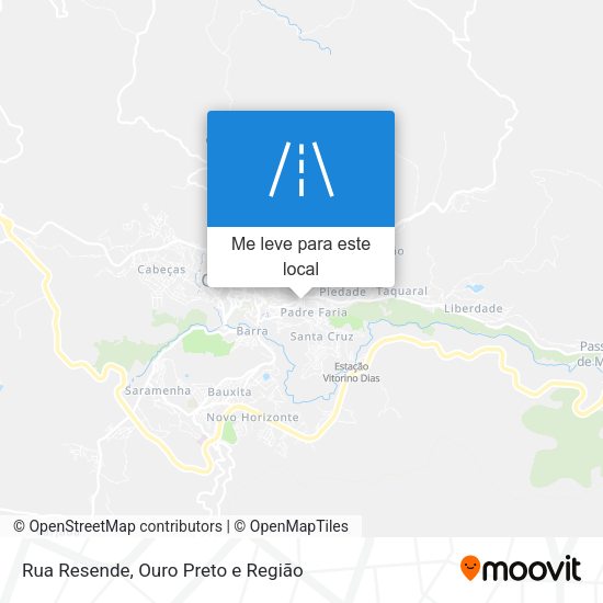 Rua Resende mapa