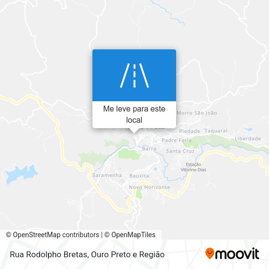 Rua Rodolpho Bretas mapa