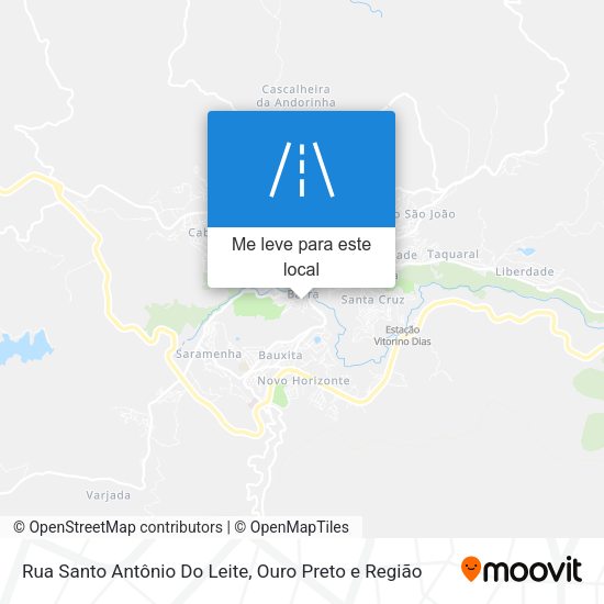Rua Santo Antônio Do Leite mapa