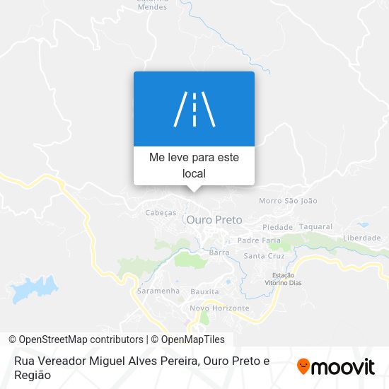 Rua Vereador Miguel Alves Pereira mapa