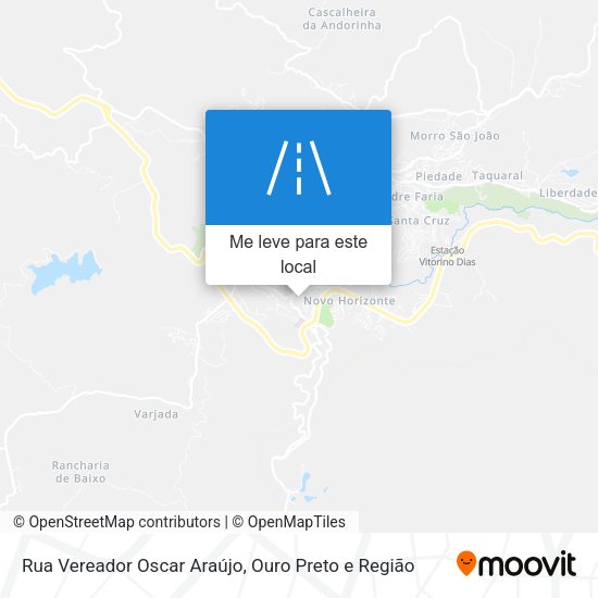 Rua Vereador Oscar Araújo mapa