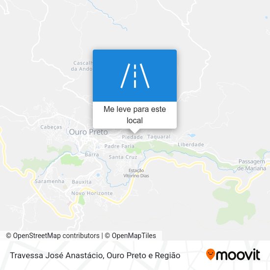 Travessa José Anastácio mapa