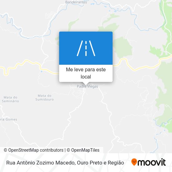 Rua Antônio Zozimo Macedo mapa
