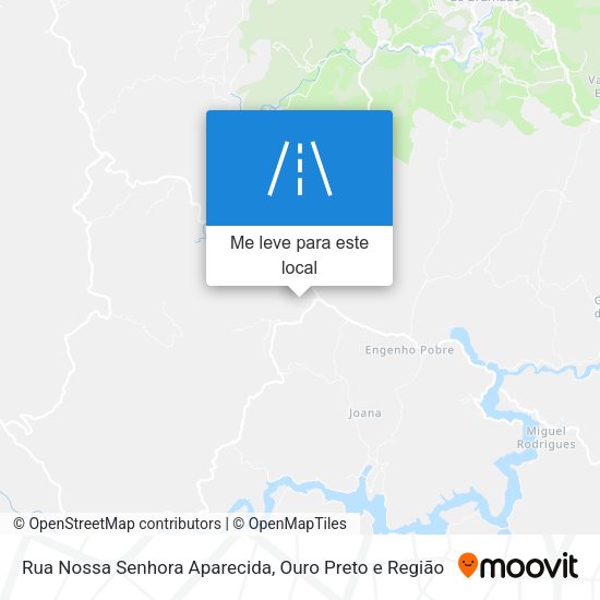 Rua Nossa Senhora Aparecida mapa