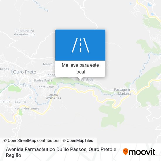 Avenida Farmacêutico Duílio Passos mapa