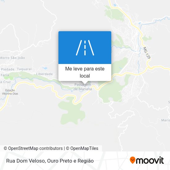 Rua Dom Veloso mapa