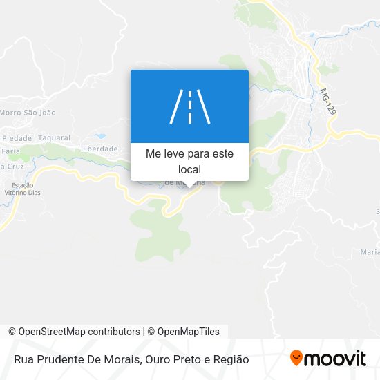 Rua Prudente De Morais mapa