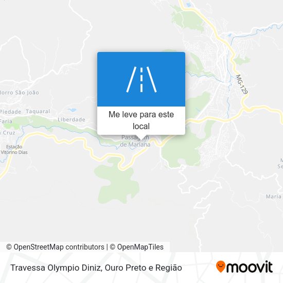Travessa Olympio Diniz mapa