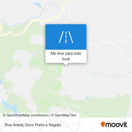 Rua Araxá mapa
