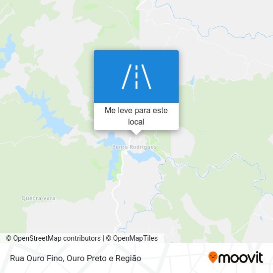 Rua Ouro Fino mapa