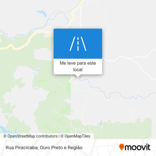 Rua Piracicaba mapa