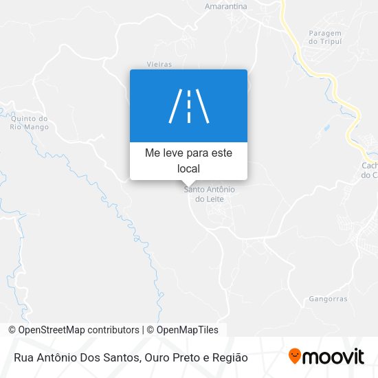 Rua Antônio Dos Santos mapa